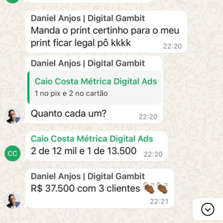 R$ 37.500,00 com 3 Vendas