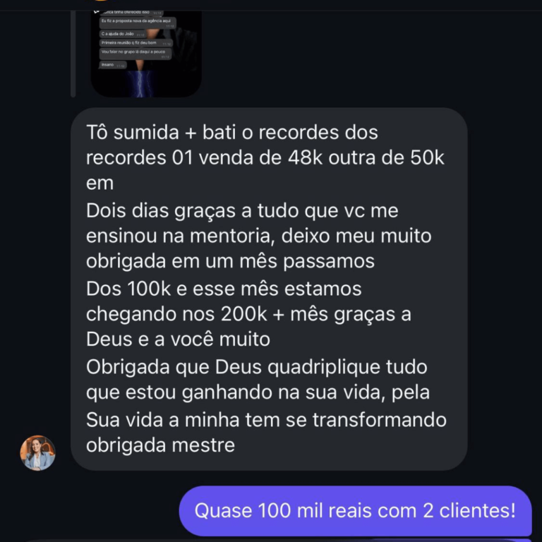 R$ 98.000,00 com 2 Vendas
